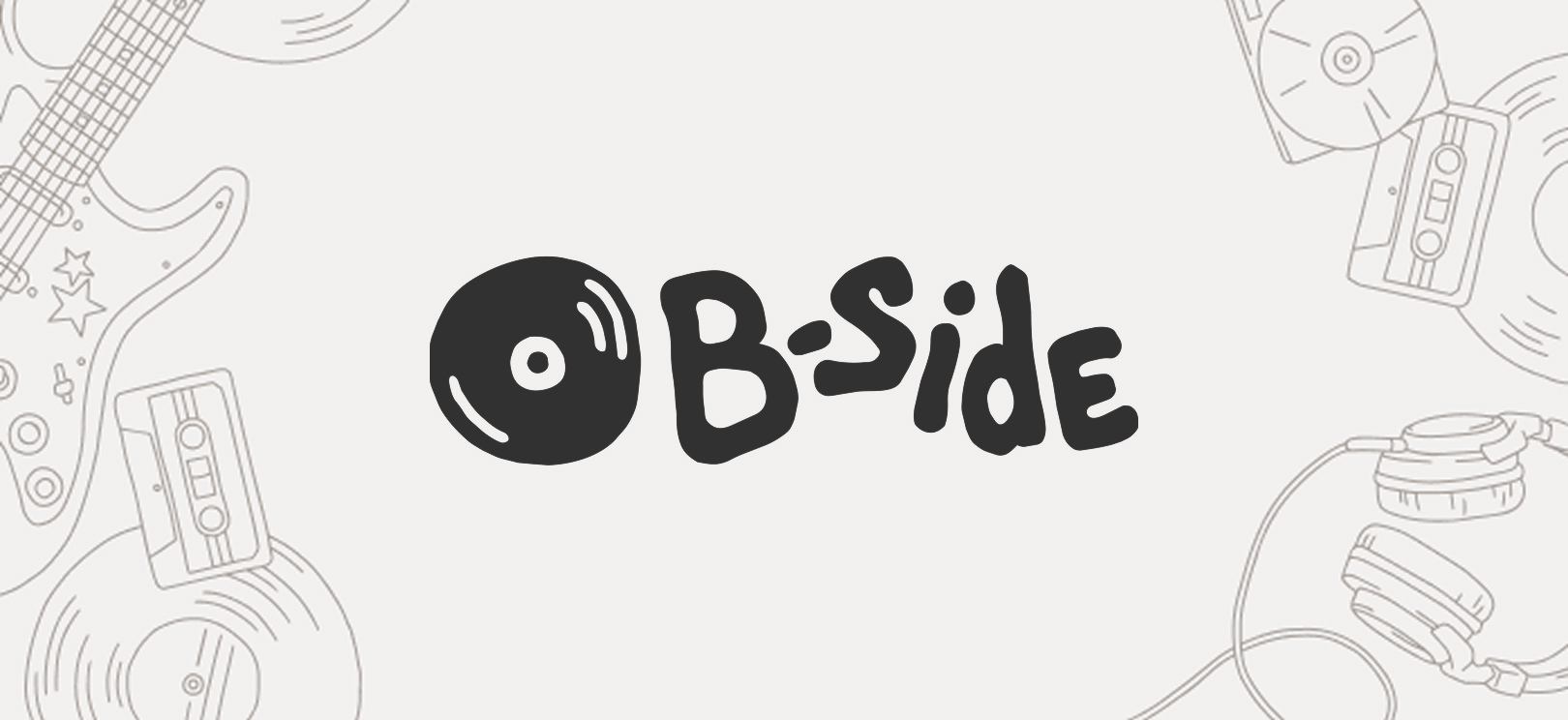B-Side logo icon and wordmark for visual identity