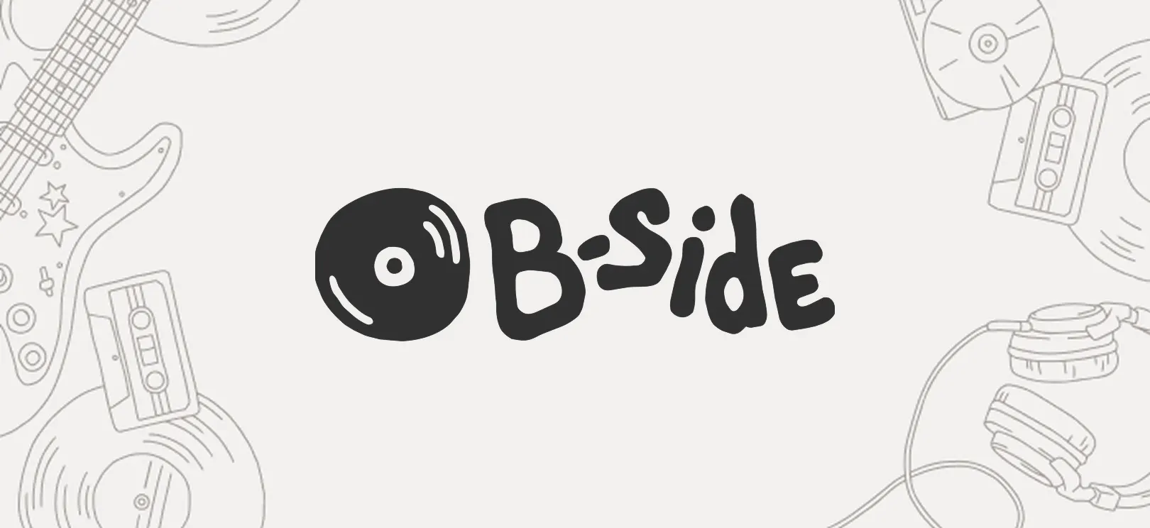 B-Side logo icon and wordmark for visual identity