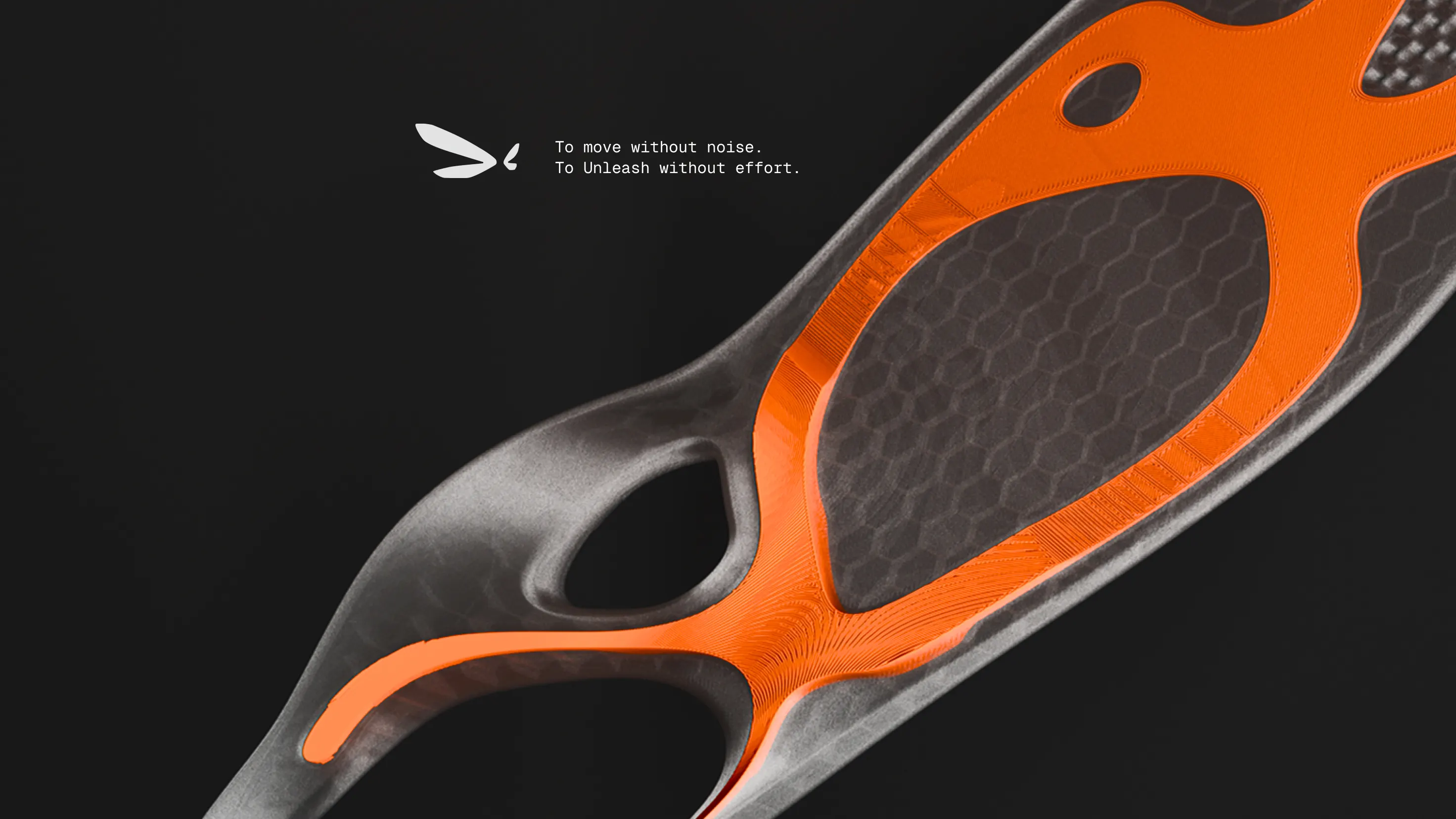 Morpho Lab branding displaying custom insoles on a track surface